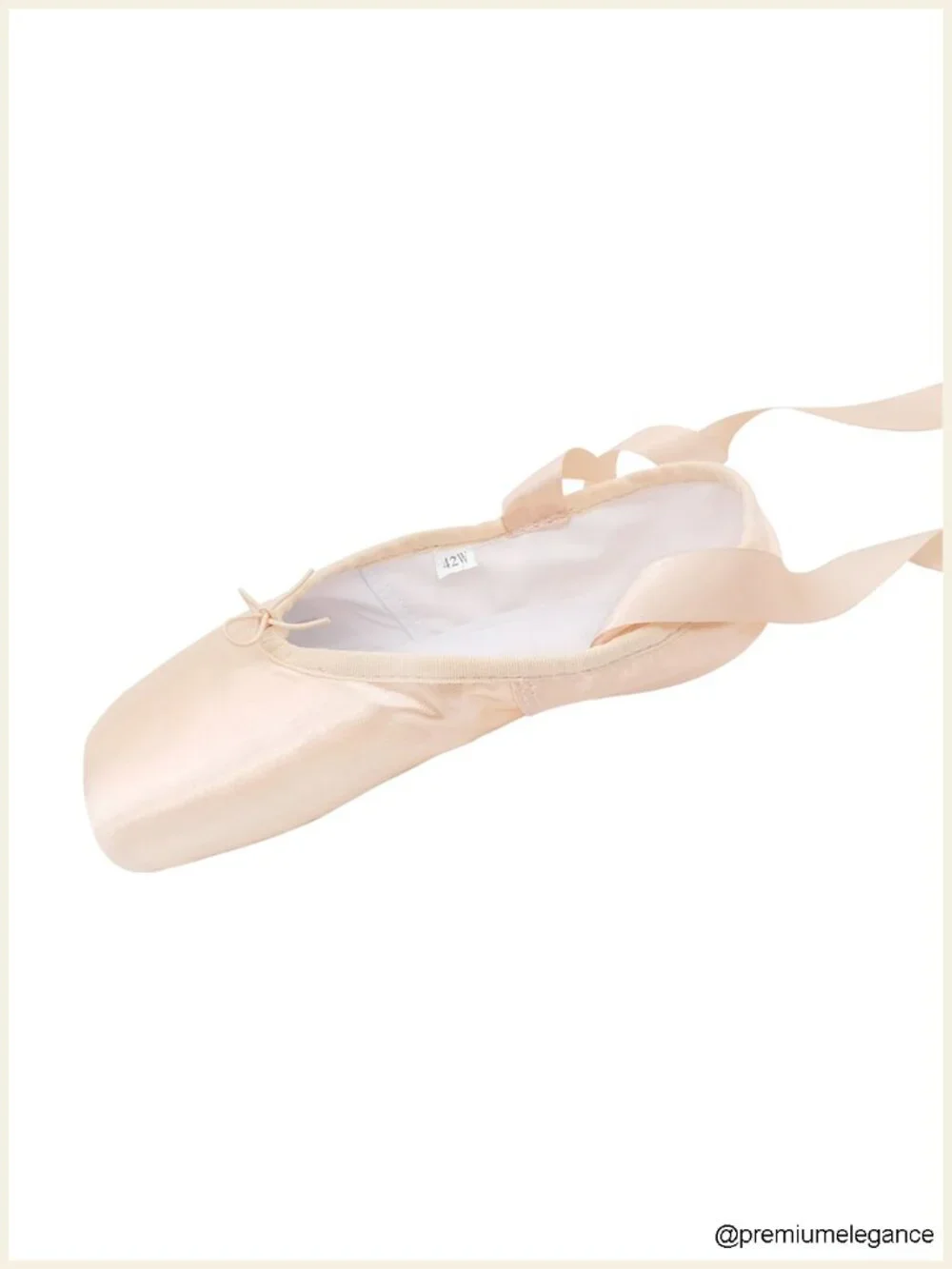Professional Women's Pointe Shoes with Toe Pads, Satin Ballet Flats for Dancing